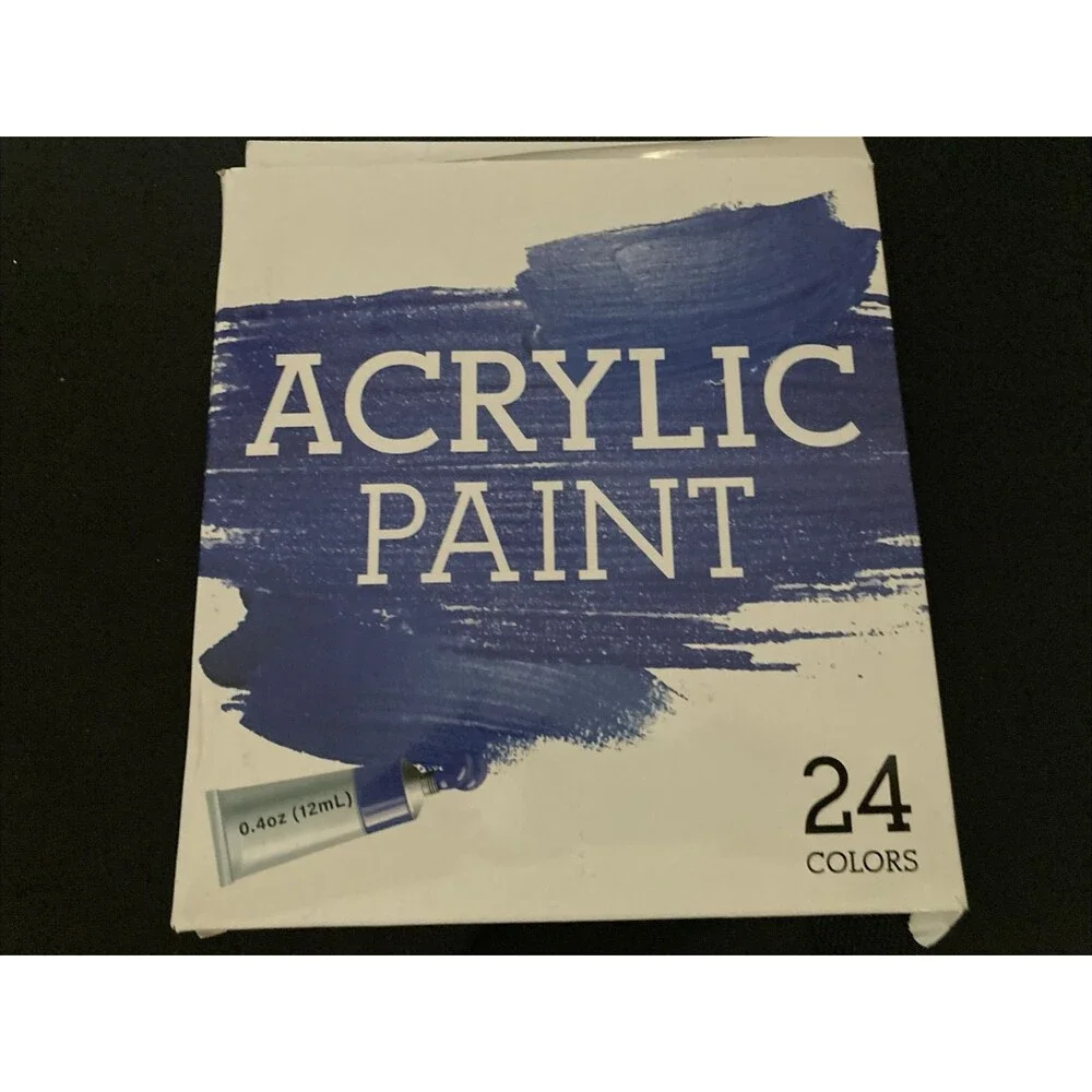 TBC The Best Crafts 24 Tubes of 4 Oz Premium Acrylic Paint Set ~NEW